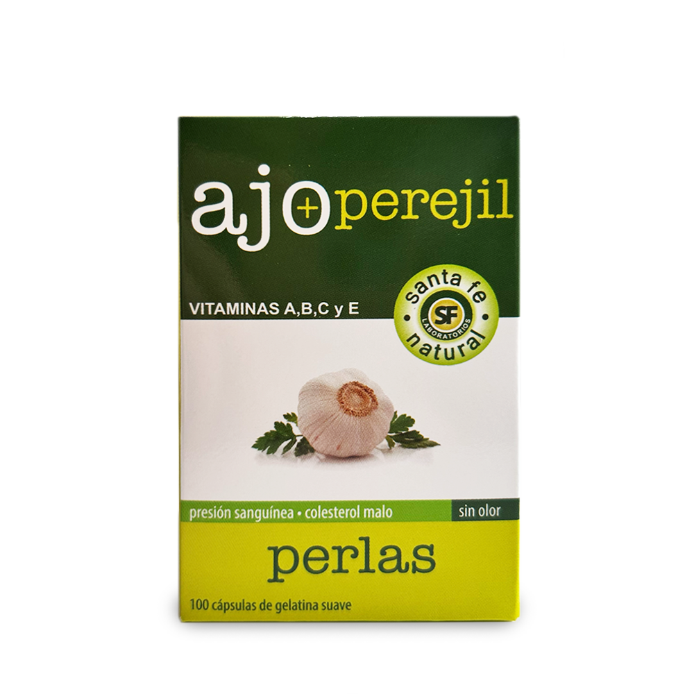 Ajo perejil santa fe 100 capsulas frente