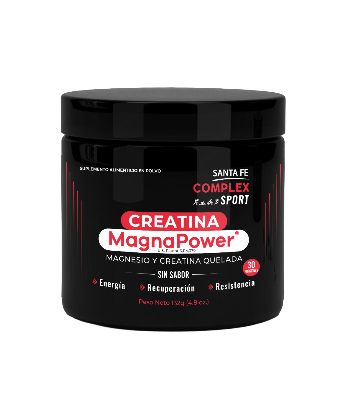 Creatina magnapower 30 porciones 132g frente