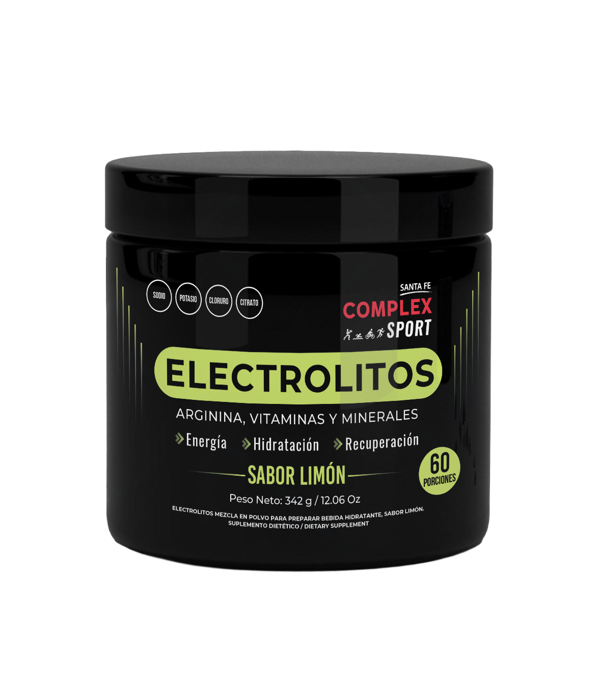 Electrolitos con Arginina Complex Sport Limon - Tarro 342 g
